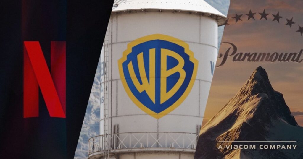 Netflix, Warner Bros. Discovery та Paramount Skydance / Коллаж: theinweb.media