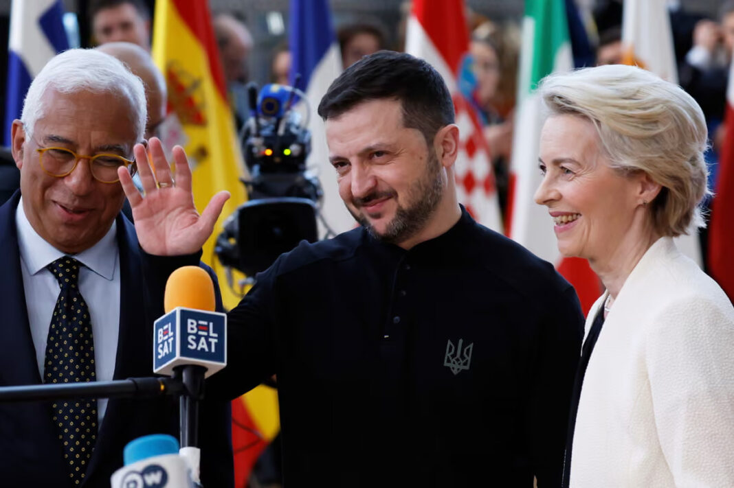 Антоніо Коста, Володимир Зеленський та Урсула фон дер Ляєн