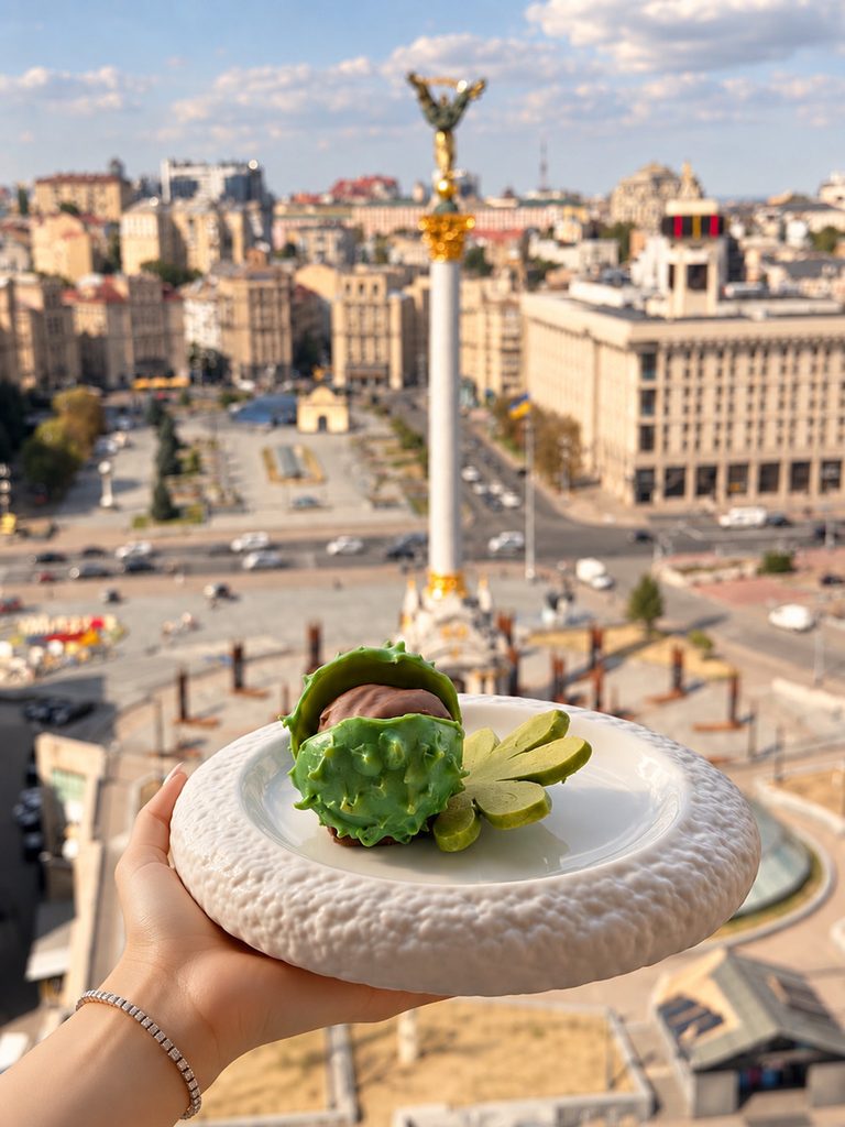 Десерт від готелю Україна